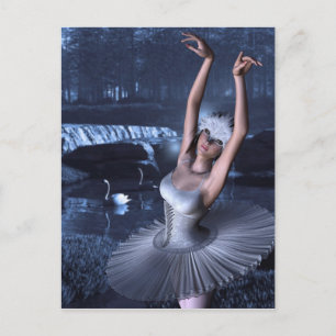 Swan Lake - Odette and Swans Postcard
