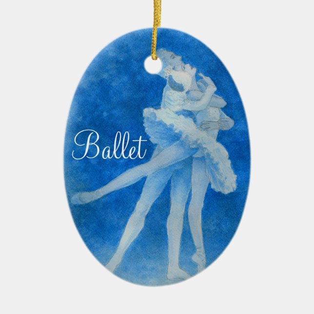 Swan Lake Pas de Deux Ornament (Front)