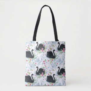 Swan Lake: Watercolor Pastel Pattern. Tote Bag
