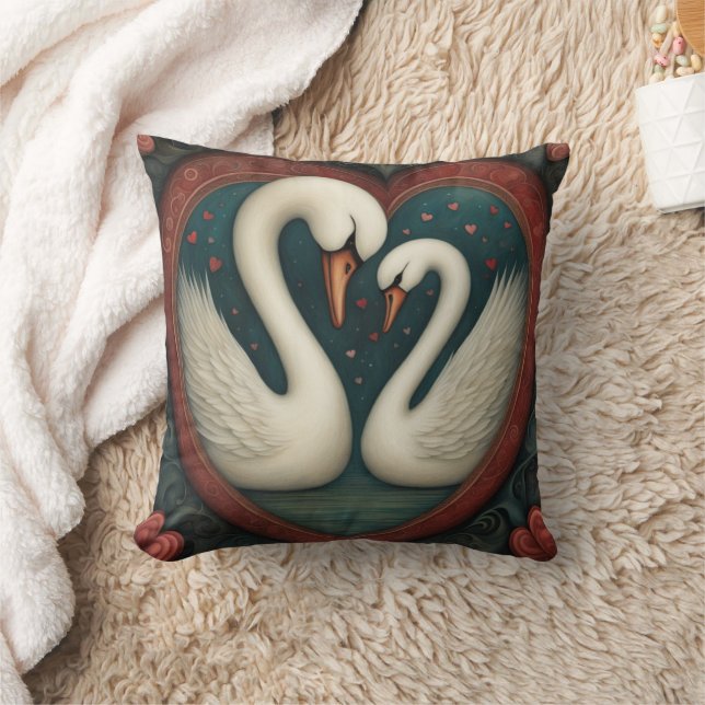 Swan Love 1 Cushion (Blanket)