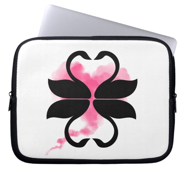 Swan Love Bags for electronics (Front)