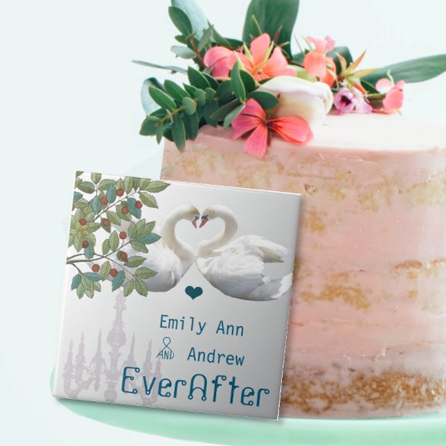 Swan Love Birds Chandelier Ever After Anniversary Tile (Creator Uploaded)
