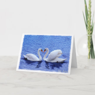 swan love card
