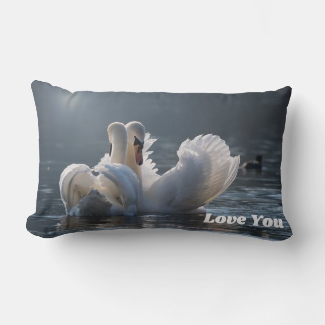 Swan-Love- Lumbar Cushion (Front)