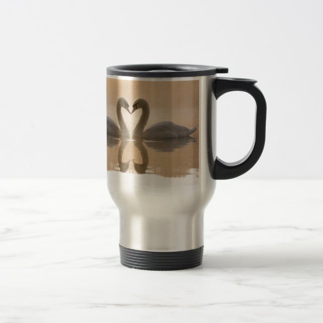 Swan Love Travel Mug (Right)