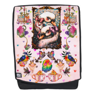 Swan lovers backpack