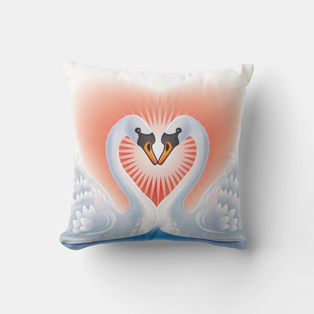 Swan Lovers Cushion (Front)