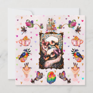 Swan Lovers Invitation
