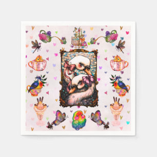 Swan Lovers Napkin