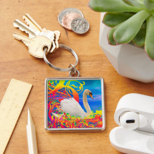 Swan Nest Keychain