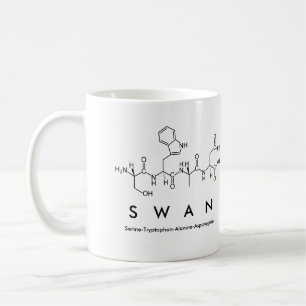Swan peptide name mug