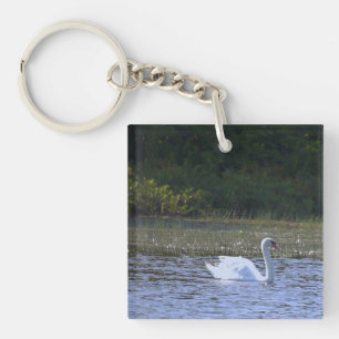 Swan Photo Keychain