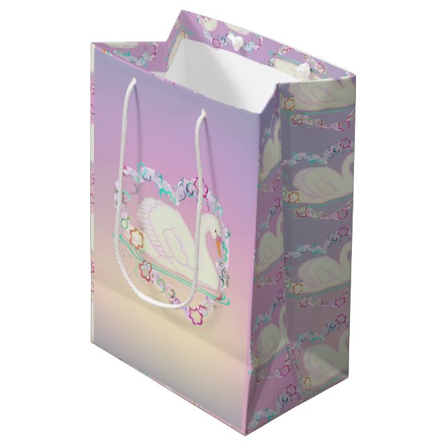 Swan Princess gift bag (Front Angled)