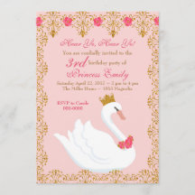 Swan Princess Invitation