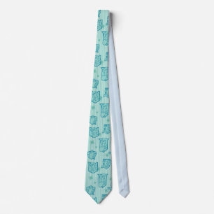 Swan Princess tiled tie