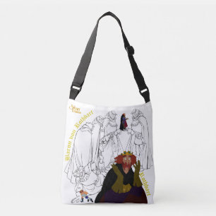 Swan Princess Two-Sided Cross Body Bag(White) Crossbody Bag