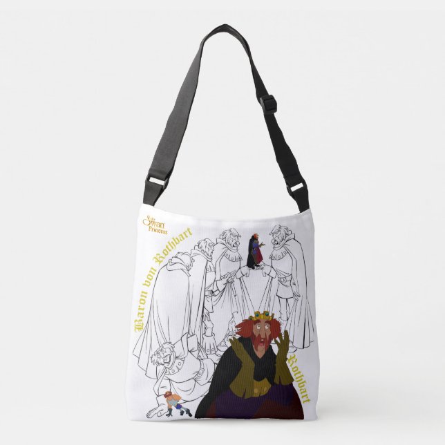 Swan Princess Two-Sided Cross Body Bag(White) Crossbody Bag (Front)