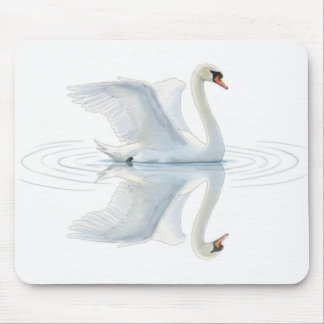 Swan Reflection Mouse Pad