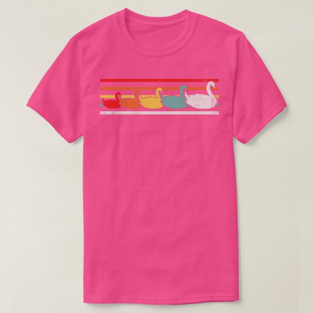 Swan Retro T-Shirt (Design Front)