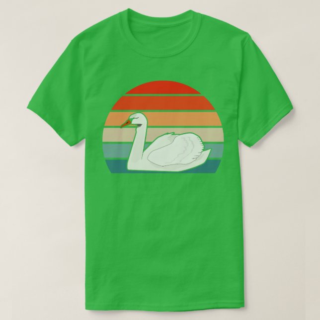 Swan Retro T-Shirt (Design Front)