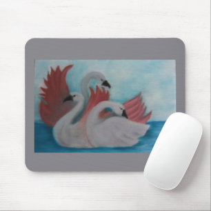 Swan Show Mouse Pad