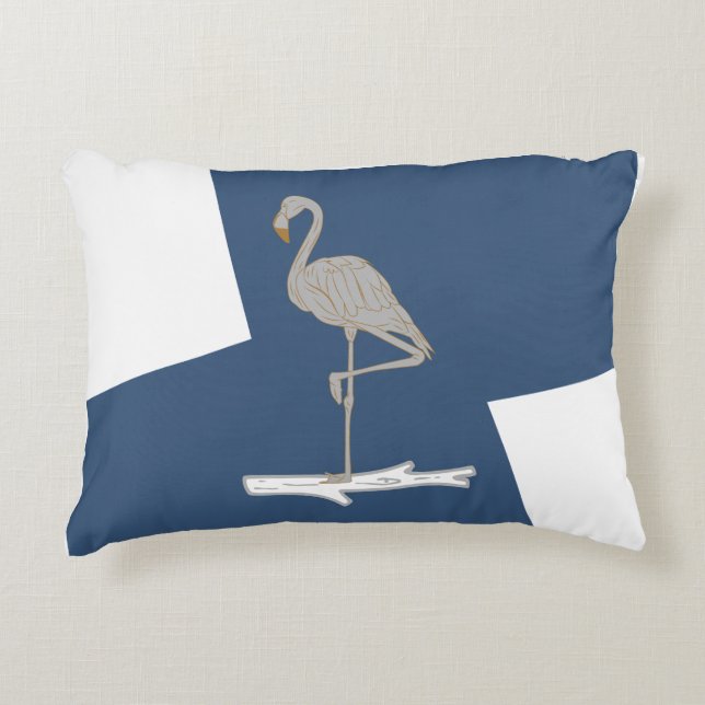 Swan, simple, elegant decorative cushion (Front)