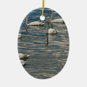 Swan Song Ceramic Tree Decoration