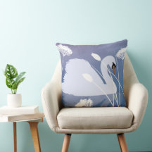 Swan Song Throw Cushion