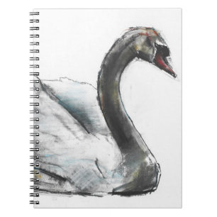 Swan Spiral Notebook