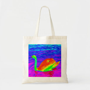 Swan Swimming Tote Bag