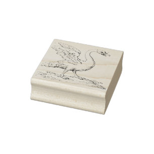 Swan Symbol of Love and Fidelity Fine Art Rubber Stamp