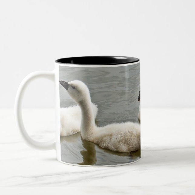 Swan Two-Tone Coffee Mug (Left)