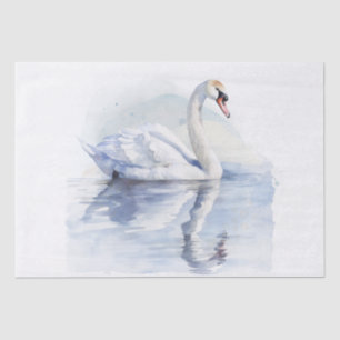 Swan Watercolor Tissue Paper