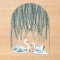 Swan Willow Illustrated Wedding Invitation Overlay