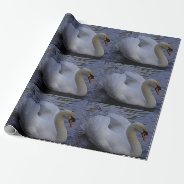 Swan Wrapping Paper (Unrolled)