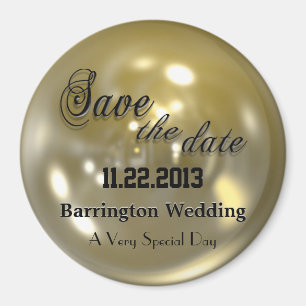 Swank Bright Save the Date  Magnet