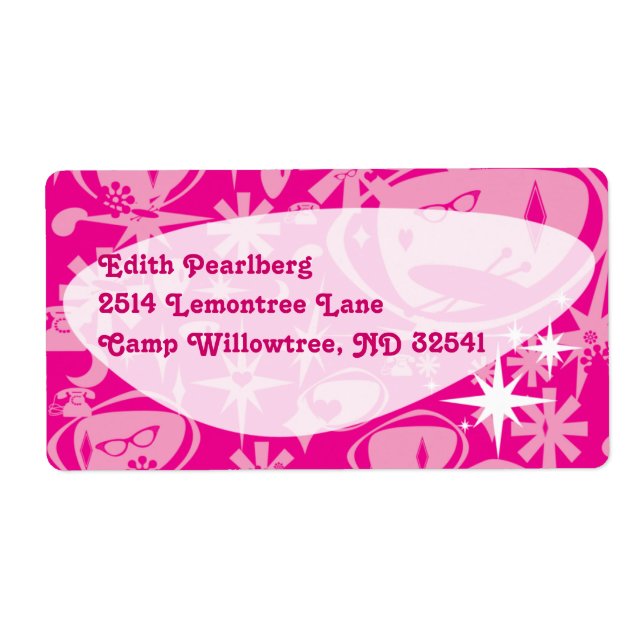 Swanky Deluxe Pink Labels (Front)