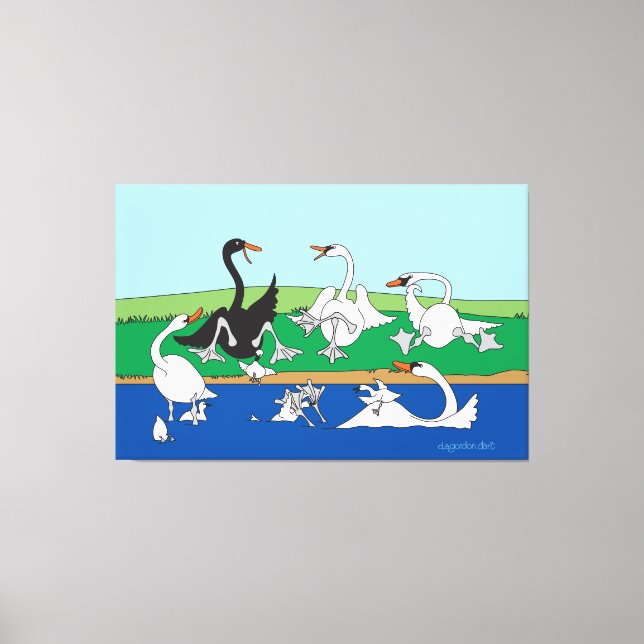 Swanna Talk 40x60 Canvas Print (Front)
