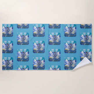 Swans "Art by Kids" Beach Towel