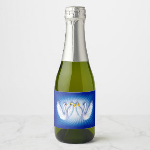 Swans Couple Sparkling Wine Label