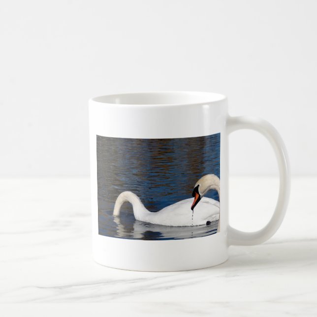 Swans Feeding Coffee Mug (Right)
