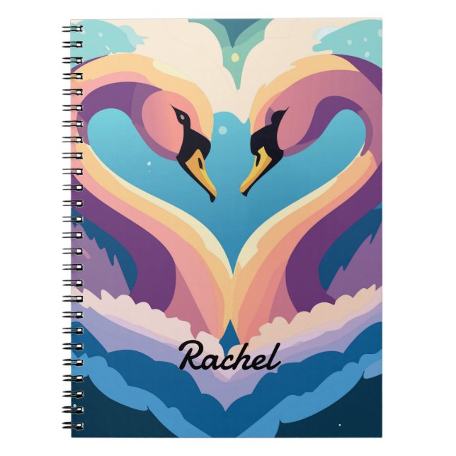 Swans In Love Notebook (Front)