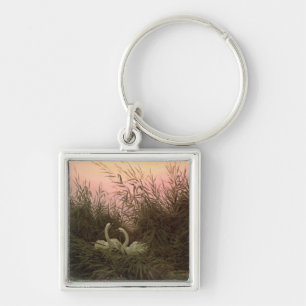 Swans in the Reeds, c.1820 Key Ring