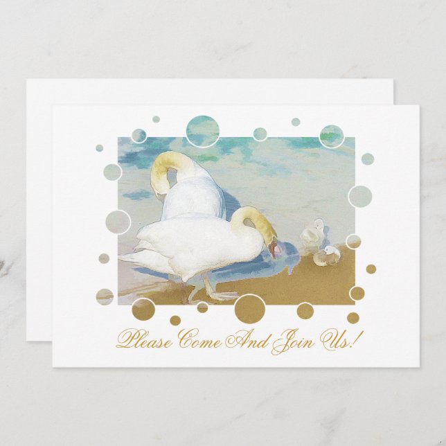 SWANS INVITATION (Front/Back)