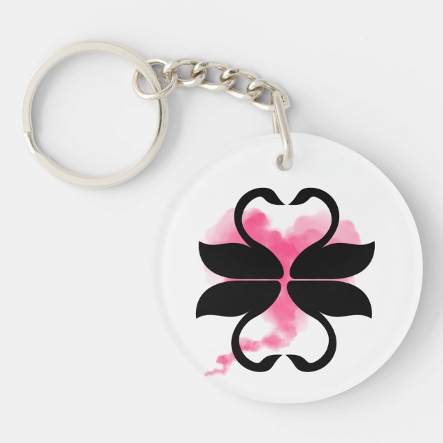 Swans love Acrylic Keychain (Front)
