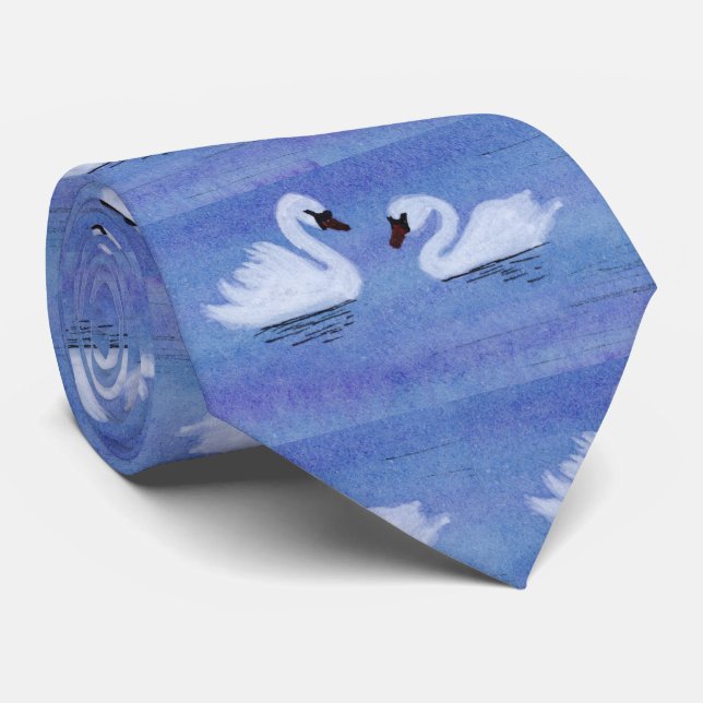 Swans Neck Tie (Rolled)