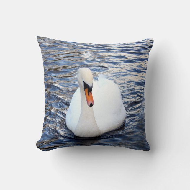 Swans on water cushion (Front)