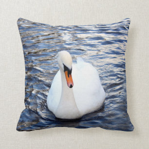 Swans on water cushion
