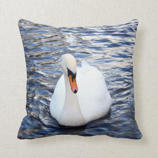 Swans on water cushion