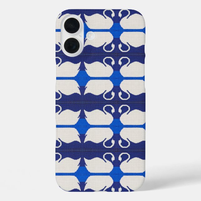 Swans Reflections in Lake Artisan Crochet Print    Case-Mate iPhone Case (Back)